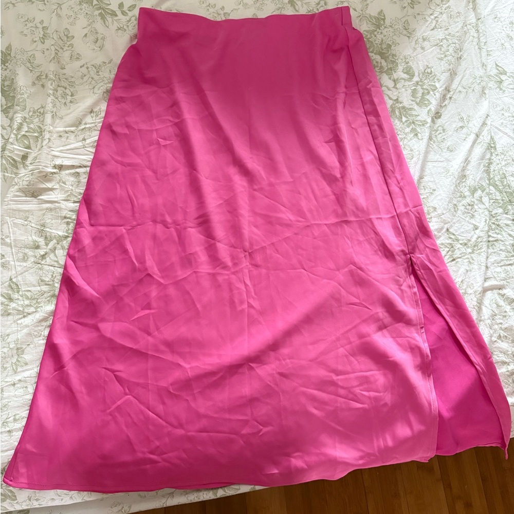 Pink Midi Skirt